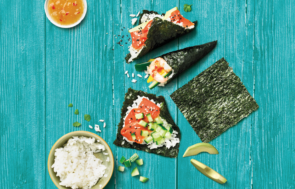 Maki saumon et concombre Recette